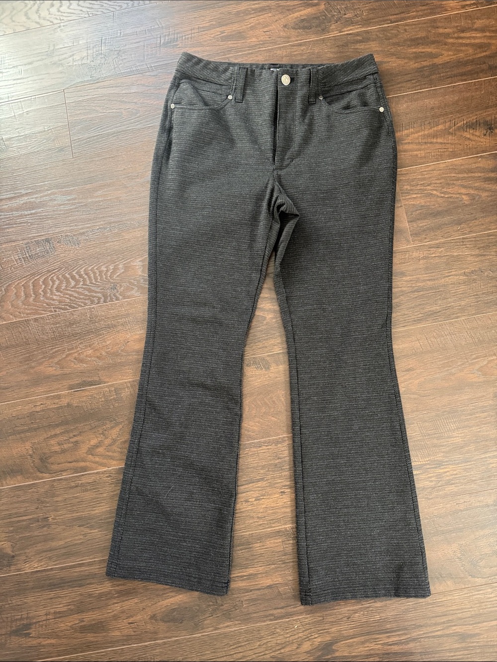 Simply Vera Vera Wang Dark Charcoal Bootcut Knit Pants